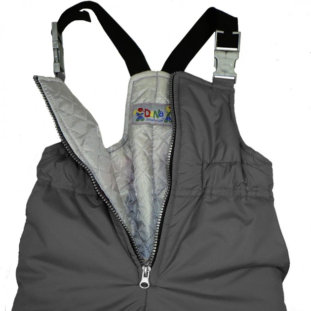 Теплый полукомбинезон для девочки DaNa-kids 98-104 см Темно-серый (50122-D) - Фото 3 Теплый полукомбинезон для девочки DaNa-kids 98-104 см Темно-серый (50122-D) - изображение 3