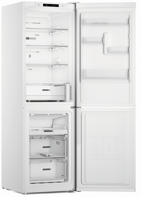 Двокамерний холодильник Whirlpool W7X 82I W - зображення 3