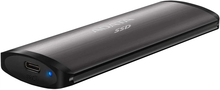Dysk SSD ADATA SE760 512 GB USB 3.2 Type-C 3D NAND TLC Titanium Grey (ASE760-512GU32G2-CTI) Zewnętrzny - obraz 3