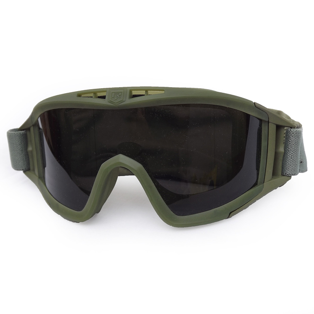 Тактические противоосколочные защитные очки со сменными линзами цвет оправы олива (SD-GL-500) - изображение 1
