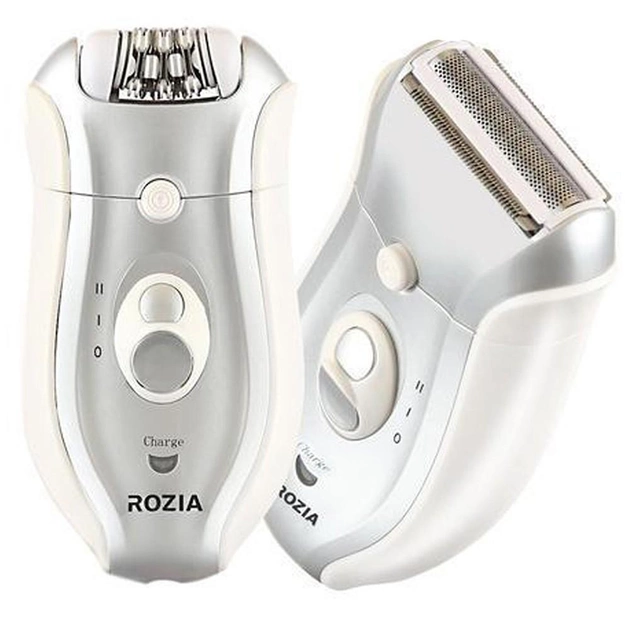 Эпилятор женский аккумуляторный беспроводной 2 в 1 для удаления волос Rozia HB-6005 депилятор электробритва для ног зоны бикини (par_HB 6005) 
