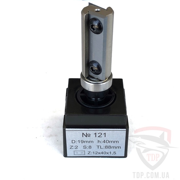 Фреза кромочная прямая Глобус PRO 121 D21 h50 d12 z2 с верхним ...