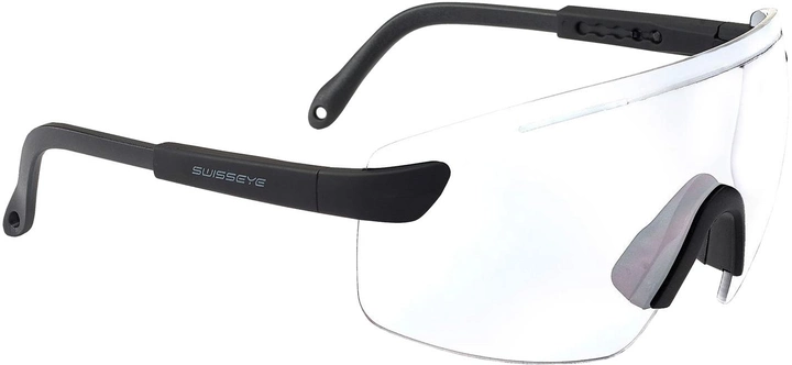 Очки баллистические Swiss Eye Defense Clear Чёрные (23700656) - изображение 1