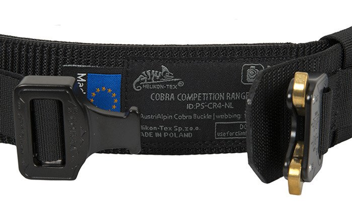 Ремень тактический Helikon - Cobra Competition Range Belt® - Black - PS-CR4-NL-01 - Размер XL - изображение 2