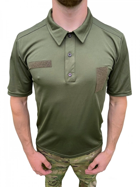 Поло тактичне ЗСУ олива футболка поло кулмакс coolmax розмір XL 52 - зображення 1