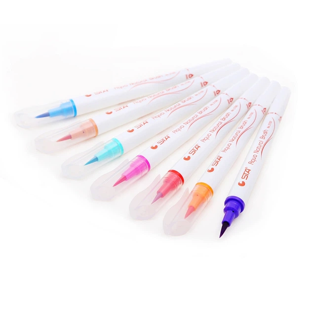 Акварельные маркеры STA Aqua natural brush24 цвета ART - изображение 10