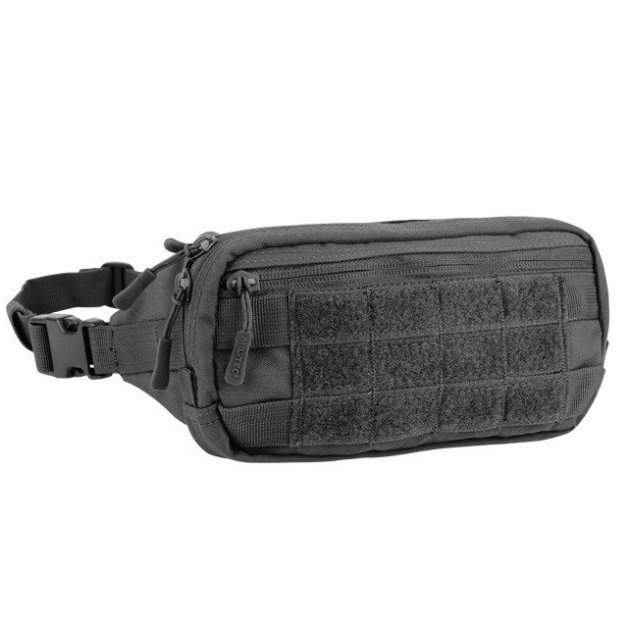 Тактична Сумка Mil-Tec Fanny Pack Molle 235 х 60 х 120 мм Чорний - зображення 1