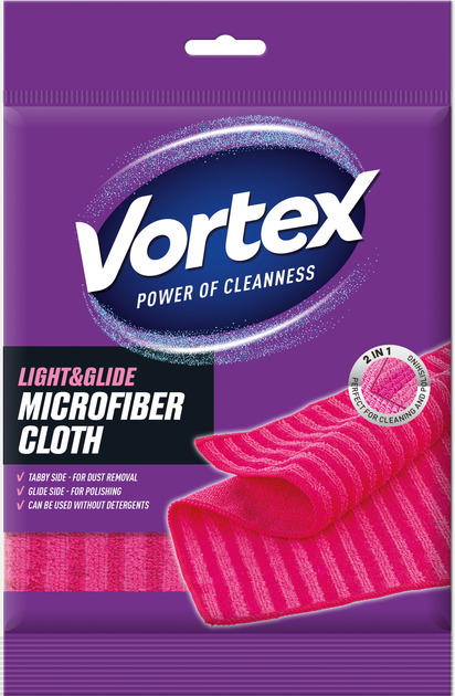 Упаковка серветок Vortex Light&Glide з мікрофібри 2 шт. (18300963) - зображення 2