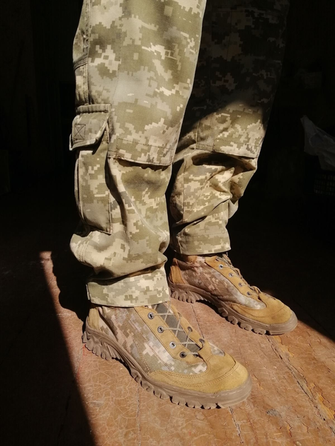 Кєди літні тактичні полегшені, взуття для військових KROK KT2, 45 розмір, хакі, 02.45 - зображення 1