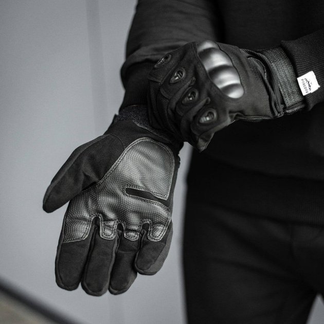 Тактичні рукавички повнопалі HIMARS колір темний Tactical Gloves PRO black для ЗСУ ТРО ССО розмір XL - зображення 2