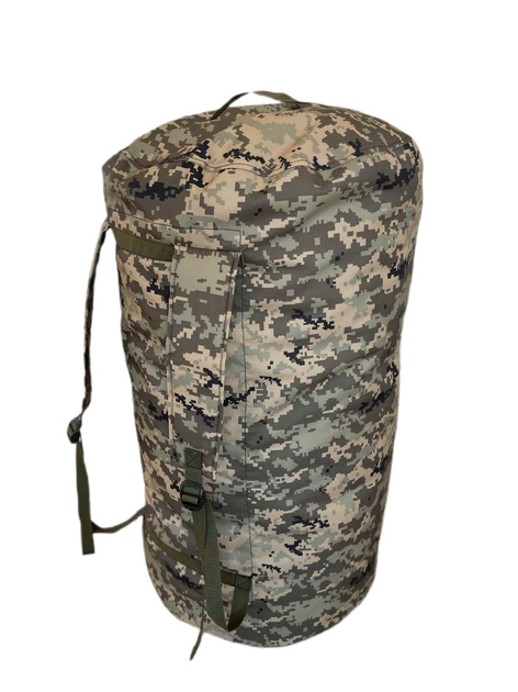Сумка баул-рюкзак вологозахисний тактичний армійський військовий 100 л Піксель - зображення 2