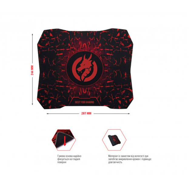Mouse Piko FX72 + Mousepad FX72P black - изображение 2