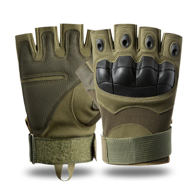 Тактические беспалые перчатки Tactical Gloves Z902 M олива - изображение 2