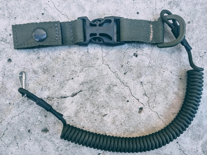 Тренчик с фастексом быстросъемный страховочный шнур паракорд олива 991 MS - изображение 2