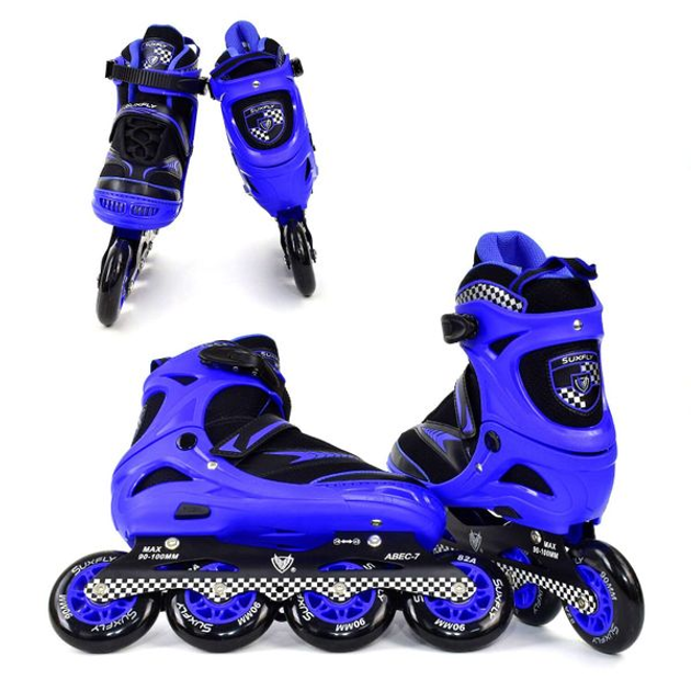 Беговые роликовые коньки Best roller 39-42 размер черно-синие 55487048 55487048 