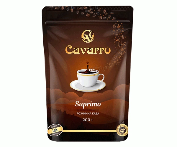 Кофе Cavarro Suprimo растворимый 200 г - Фото 1 Кофе Cavarro Suprimo растворимый 200 г - изображение 1