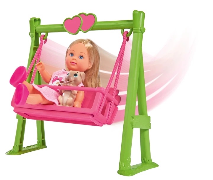 Lalka Simba Toys Evi na huśtawce z pieskiem (105733443) - obraz 2