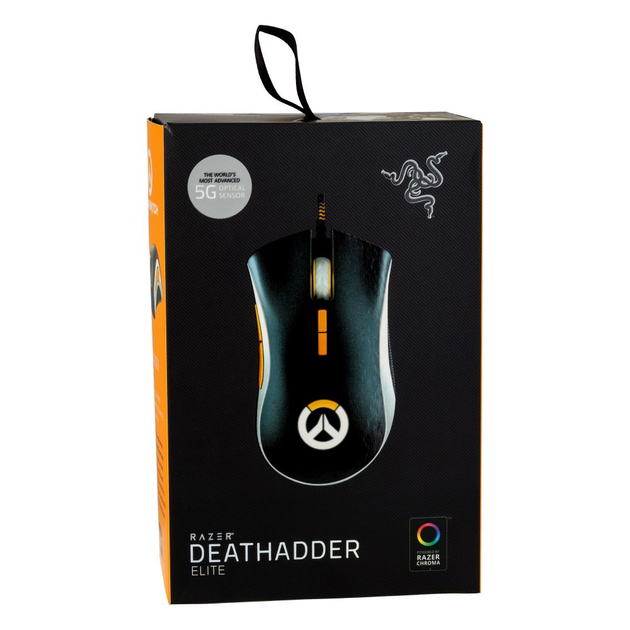 USB Мышь Razer DeathAdder Overwatch Elite Чёрно-стальная – фото, отзывы ...