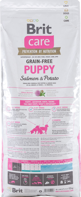 brit care puppy salmon & potato