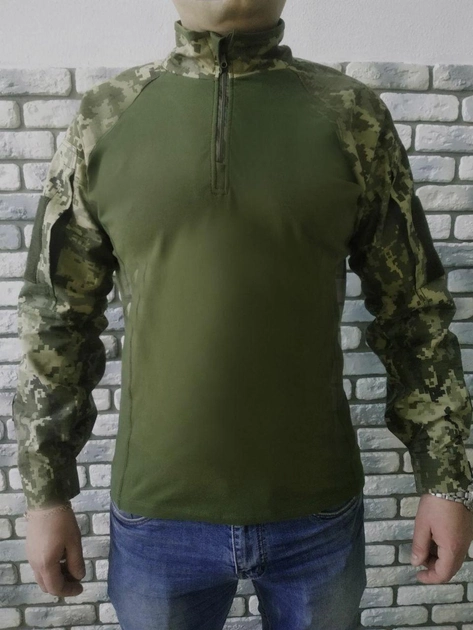 Військова тактична сорочка з довгим рукавом Убакс 48 Оліва Піксель - зображення 1