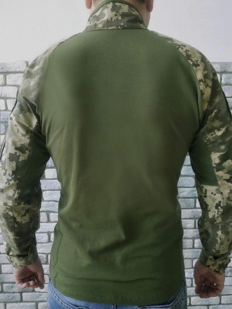 Військова тактична сорочка з довгим рукавом Убакс 60 Оліва Піксель - зображення 2