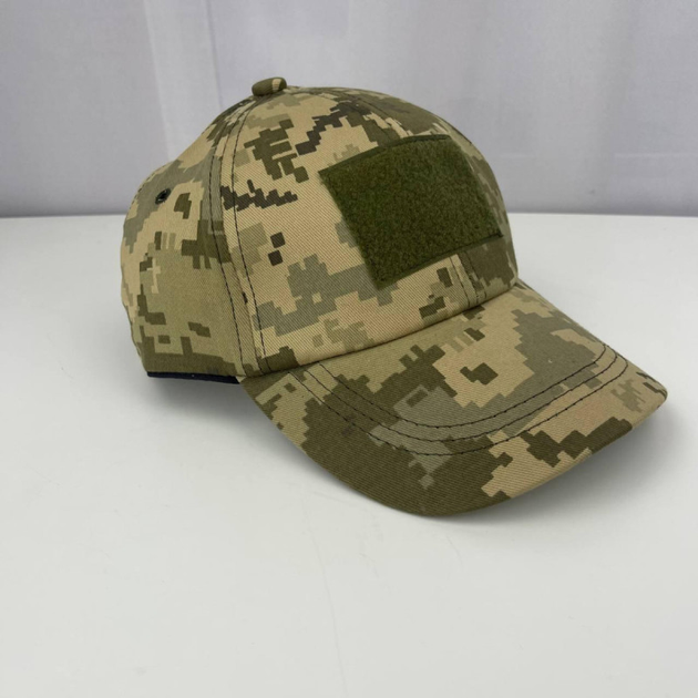 Тактична бойова військова кепка з липучкою ЗСУ Хакі Піксель 6627 розмір універсальний - зображення 2
