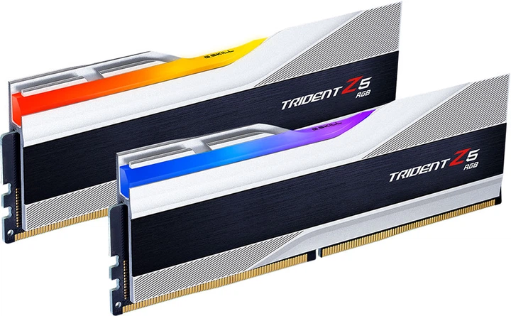 Pamięć G.Skill DDR5-6000 65536MB PC5-48000 (Kit of 2x32GB) Trident Z5 RGB Silver (F5-6000J3040G32GX2-TZ5RS) - obraz 3
