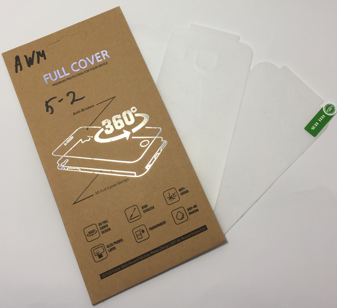 Защитная силиконовая пленка Full Cover 360 (F + B) для SAMSUNG A520 ...