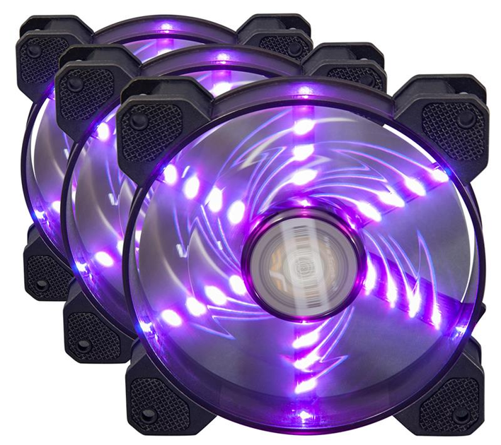 Набор Frime RGB-вентиляторов + Fun hub + ДУ Frime Iris Flicker KIT (IRISFLICKERKIT) - изображение 2