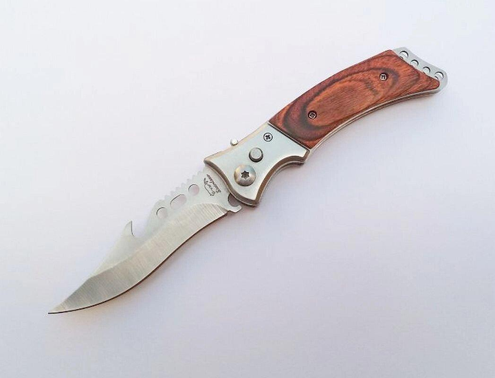 Нож выкидной с фиксатором в чехле Vkstar a42d - изображение 1