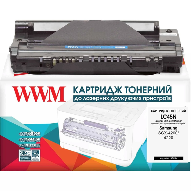 Картридж для Samsung SCX-4200 WWM 4200A Black LC45N – фото, отзывы ...