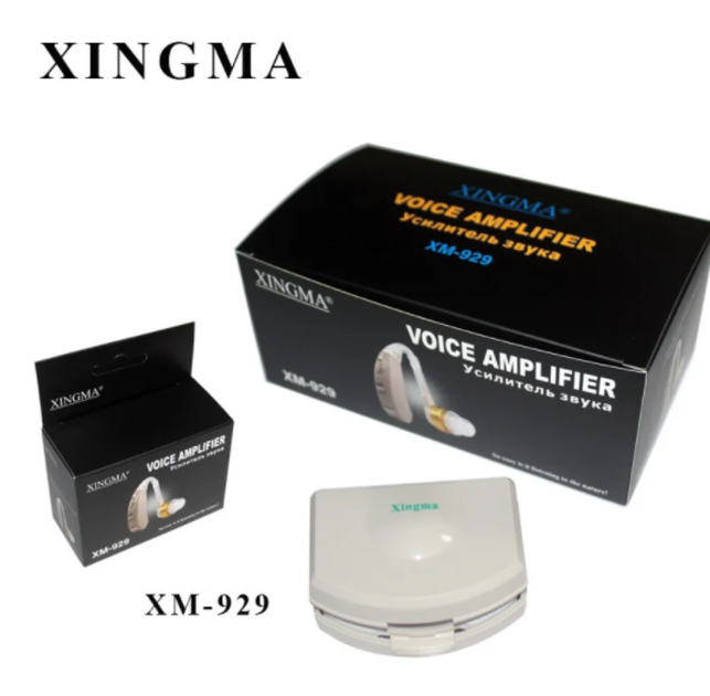 Потужний універсальний слуховий апарат Xingma XM-929 + захисний кейс для зручного зберігання - зображення 1