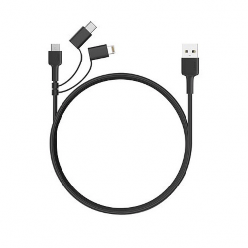 Кабель AUKEY 3-in-1 USB 2.0 A to Lightning/USB-C/Micro-USB Cable 1.2 m / 4ft (CB-BAL5) - изображение 2