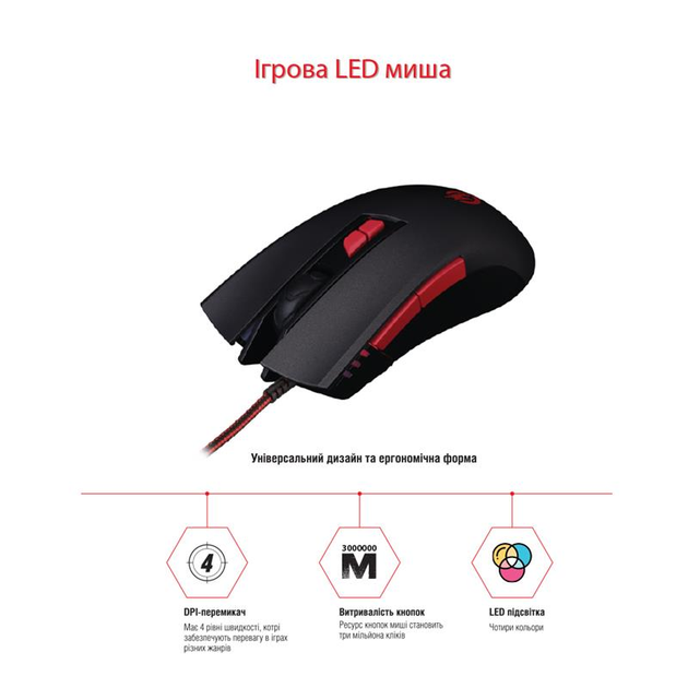 Мышь Piko FX72 (1283126489501) Black USB - изображение 2