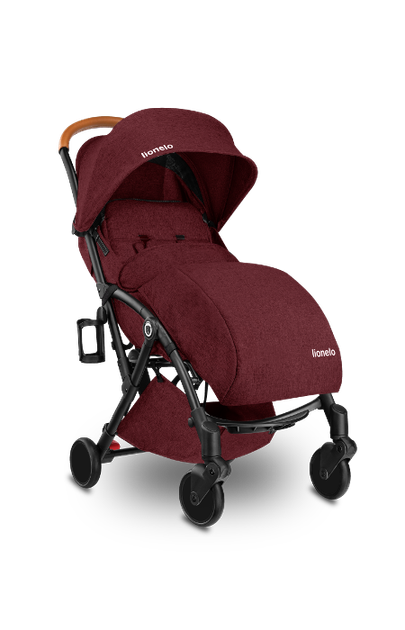 Прогулянкова коляска Lionelo JULIE BLACK/BURGUNDY - Фото 4 Прогулянкова коляска Lionelo JULIE BLACK/BURGUNDY - зображення 4