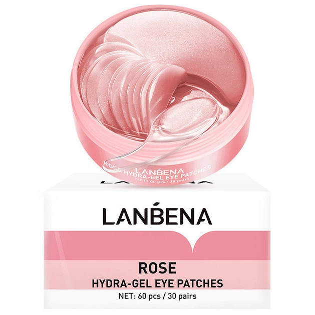 Увлажняющие и успокаивающие гидрогелевые патчи с экстрактом розы Lanbena Rose Hydra-Gel Eye Patches, 60шт - Фото 1 Увлажняющие и успокаивающие гидрогелевые патчи с экстрактом розы Lanbena Rose Hydra-Gel Eye Patches, 60шт - изображение 1