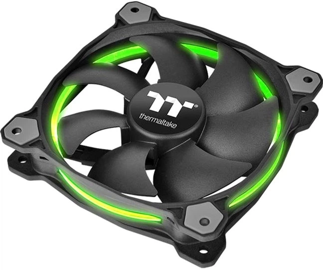 Набір вентиляторів Thermaltake Riing 12 LED RGB Radiator Fan Sync Edition (комплект з 3-х вентиляторів) Black (CL-F071-PL12SW-A) - зображення 3