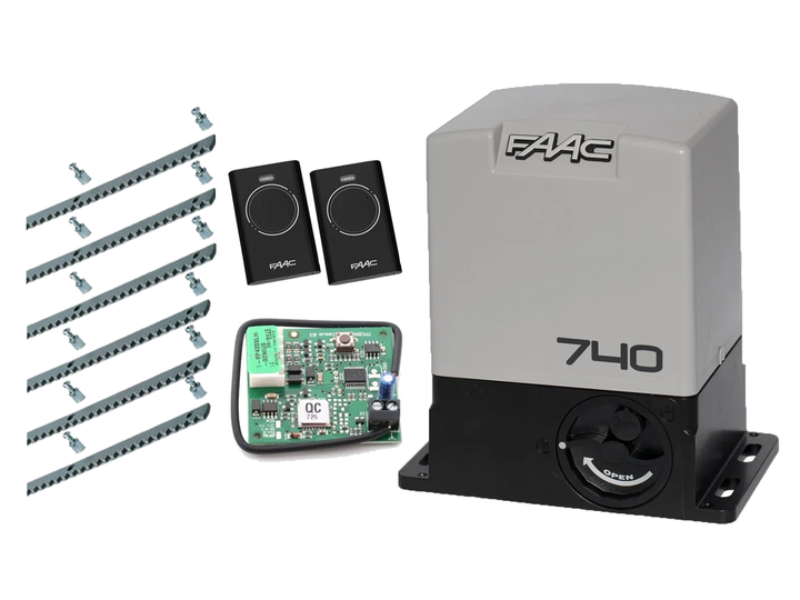 FAAC 740 KIT aвтоматика для откатных ворот (створка до 500 кг.) Без аксессуаров, 2 шт., 6 м - Фото 1 FAAC 740 KIT aвтоматика для откатных ворот (створка до 500 кг.) Без аксессуаров, 2 шт., 6 м - изображение 1