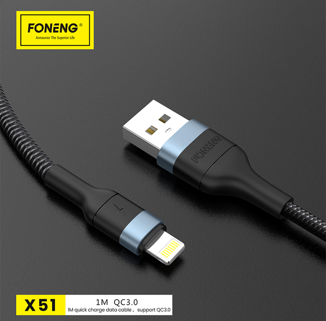 Зарядный кабель Spiral FONENG Type-C 1метр - изображение 4