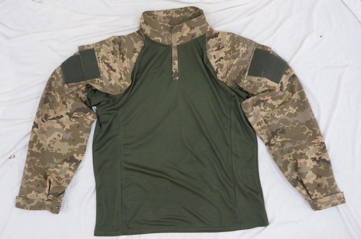 Рубашка тактическая боевая Убокс (кулир) Хаки -Пиксель зеленый раз. XL - изображение 1