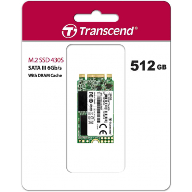 Накопитель SSD M.2 2242 512GB Transcend (TS512GMTS430S) – фото, отзывы ...