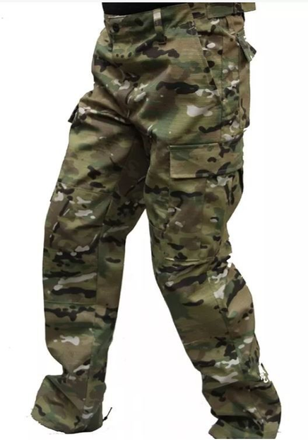 Тактичні військові штани Зигзаг Multicam (тканина полікоттон, Туреччина) (SEAM-MKRS-TR-PC-54) - изображение 1