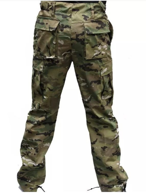 Тактичні військові штани Зигзаг Multicam (тканина полікоттон, Туреччина) (SEAM-MKRS-TR-PC-54) - изображение 2