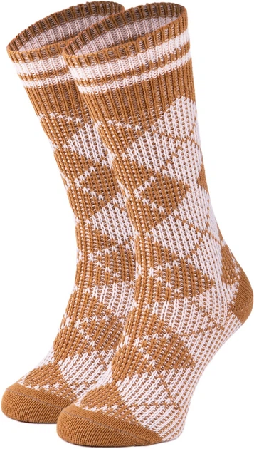 Жіночі теплі вовняні шкарпетки CheshKit Diamond socks Коричневий, розмір 36-40 - Фото 1 Жіночі теплі вовняні шкарпетки CheshKit Diamond socks Коричневий, розмір 36-40 - зображення 1