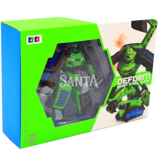 Трансформер робот автобот deform speed sound - зелений