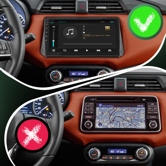 Штатная магнитола 9" Lesko для Nissan Micra V 2017-н.в. 1/16Gb/ Wi-Fi GPS Optima Ниссан - изображение 3
