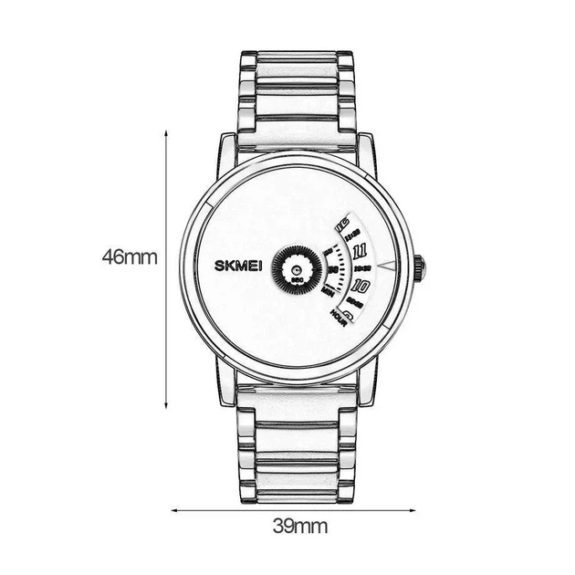 Классические часы мужские SKMEI влагозащита 3АТМ 1260 Silver/Black - Фото 4 Классические часы мужские SKMEI влагозащита 3АТМ 1260 Silver/Black - изображение 4