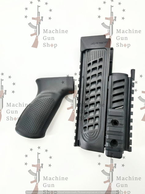 Цевье тактическое и Ручка пистолетная литая короткая для АК и модификаций (0019) - изображение 1