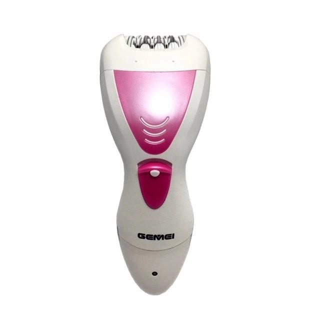 Эпилятор женский бритва, массажер триммер Geemy GB-7006 депилятор для зоны бикини и подмышек пемза Розовый 