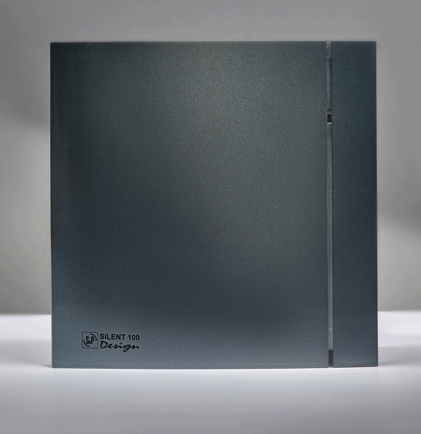 Вытяжной вентилятор Soler&Palau SILENT-100 CHZ GREY DESIGN-4C с датчиком влажности - изображение 5